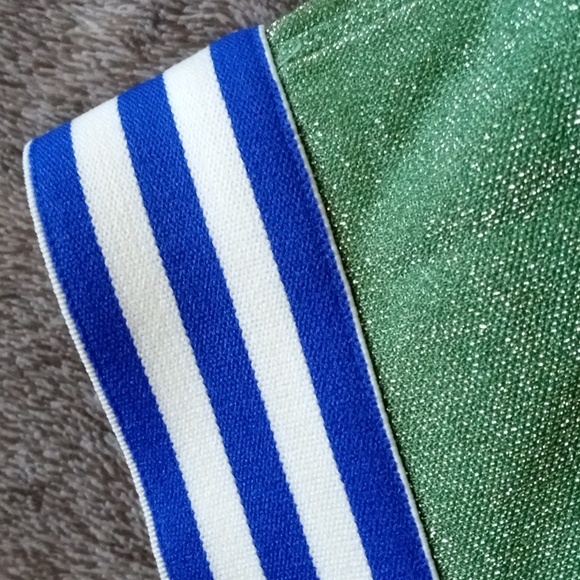 Buru pink plaid and green Lurex reversible tennis skirt - Picture 11 of 11